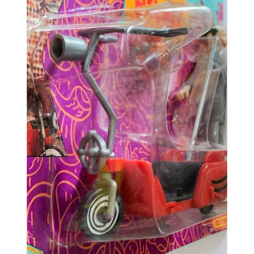 1988 Matchbox Playhouse Pee-Wee Herman, Scooter & Helmet Figure Set Sealed READ - Picture 5 of 16